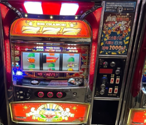 残高がデジタルで表示される店