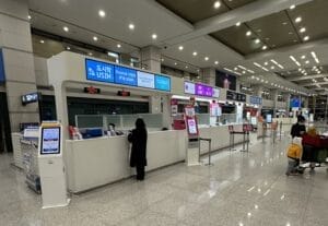 仁川空港内のSIMカード販売店