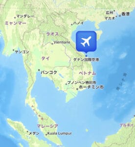 ダナンの場所