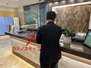 日本語が話せるカジノスタッフ